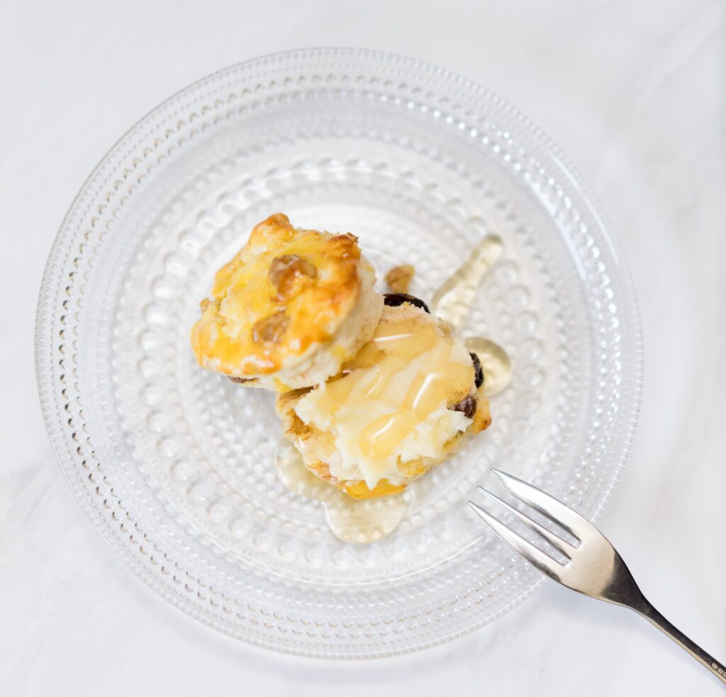 Delicious Scones with honey